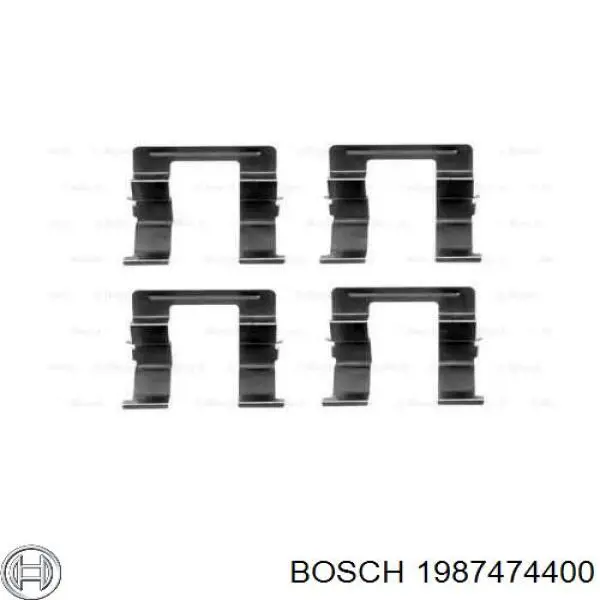 Комплект пружинок крепления дисковых колодок передних 1987474400 Bosch