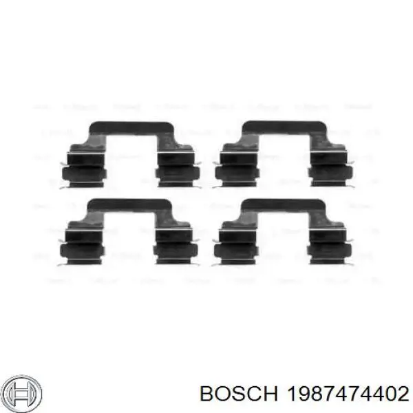 Купить 1987474402 Bosch Пружинная защелка суппорта