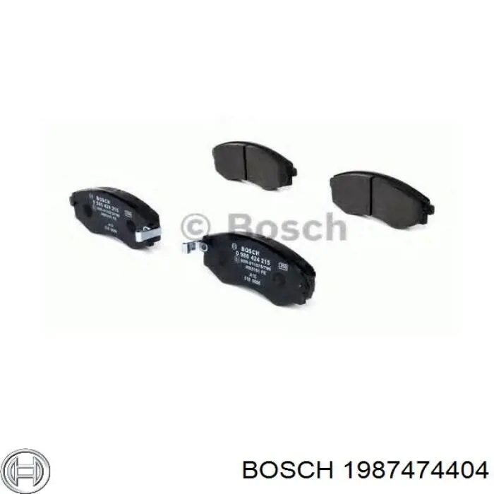 Купить 1987474404 Bosch Комплект пружинок крепления дисковых колодок передних
