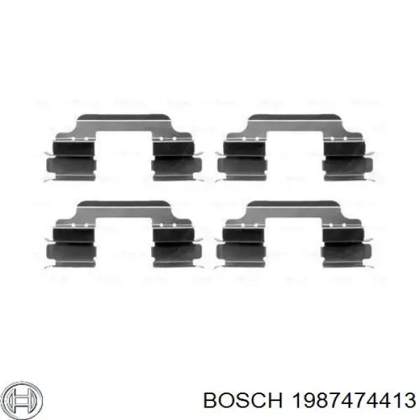 Передние тормозные колодки 1987474413 Bosch