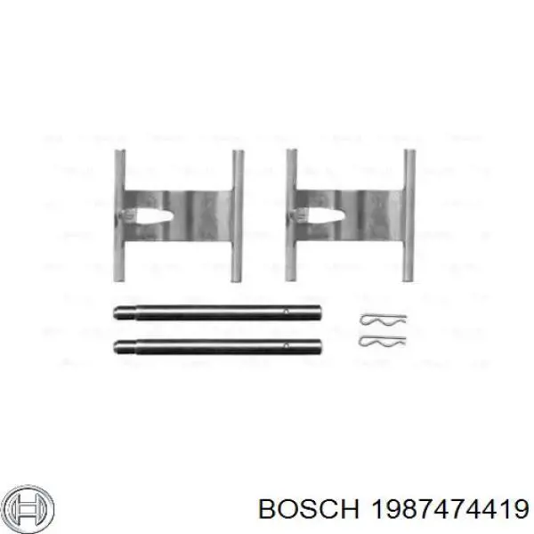 Ремкомплект тормозов задних Bosch 1987474419