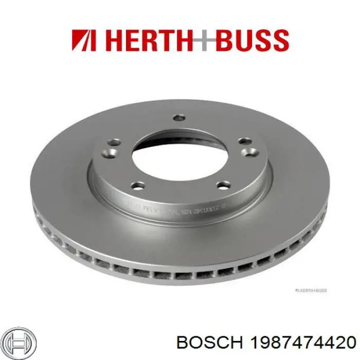 Комплект пружинок крепления дисковых колодок передних 1987474420 Bosch