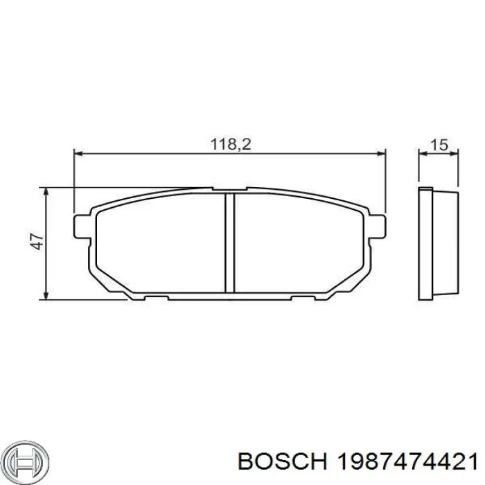 Комплект пружинок крепления дисковых колодок задних Bosch 1987474421 цена, от 13.43 USD