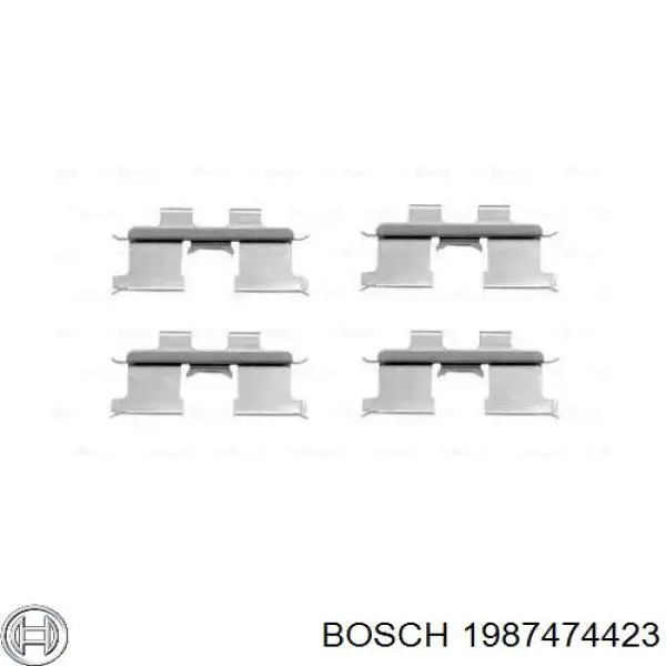 Задние тормозные колодки 1987474423 Bosch