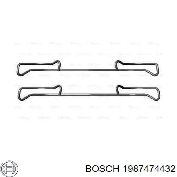 Комплект пружинок крепления дисковых колодок, передних Bosch 1987474432 цена, от 6.57 USD