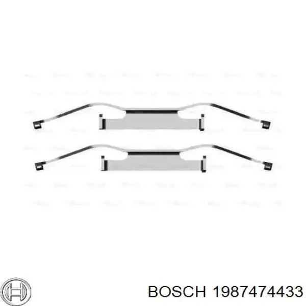 Пружинная защелка суппорта Bosch 1987474433