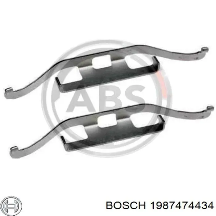 Conjunto De Muelles Almohadilla Discos Traseros 1987474434 Bosch