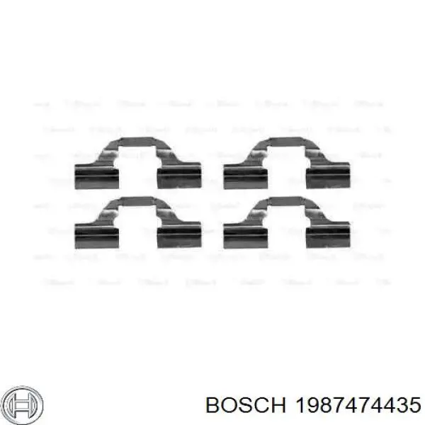 1987474435 Bosch комплект пружинок крепления дисковых колодок задних