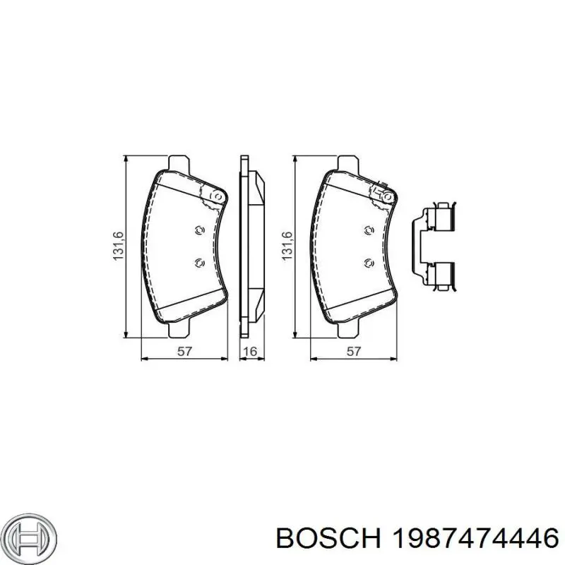  Bosch 1987474446 цена, от 3.21 USD