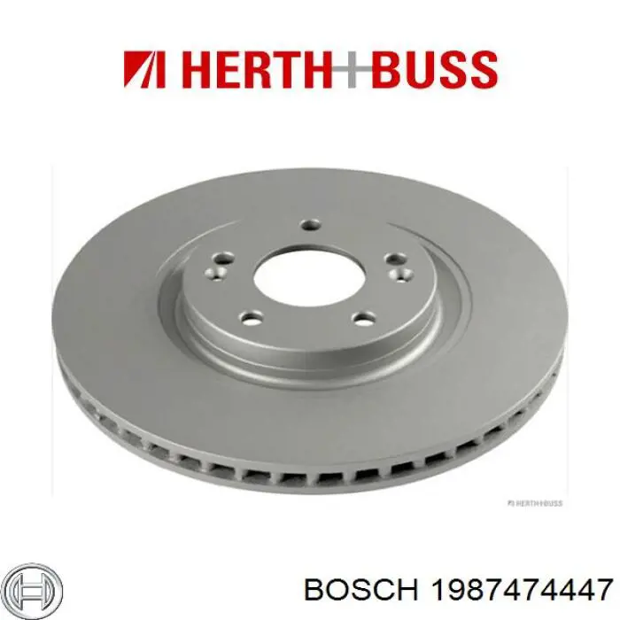 Комплект пружинок крепления передних дисковых колодок Bosch 1987474447