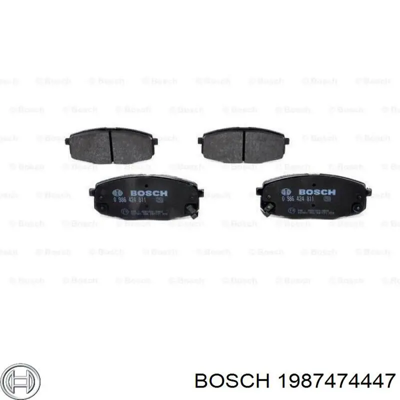 Купить 1987474447 Bosch Комплект пружинок крепления дисковых колодок передних