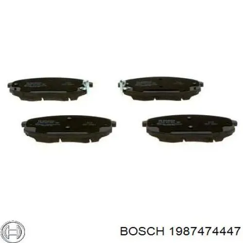 Комплект пружинок крепления дисковых колодок передних 1987474447 Bosch
