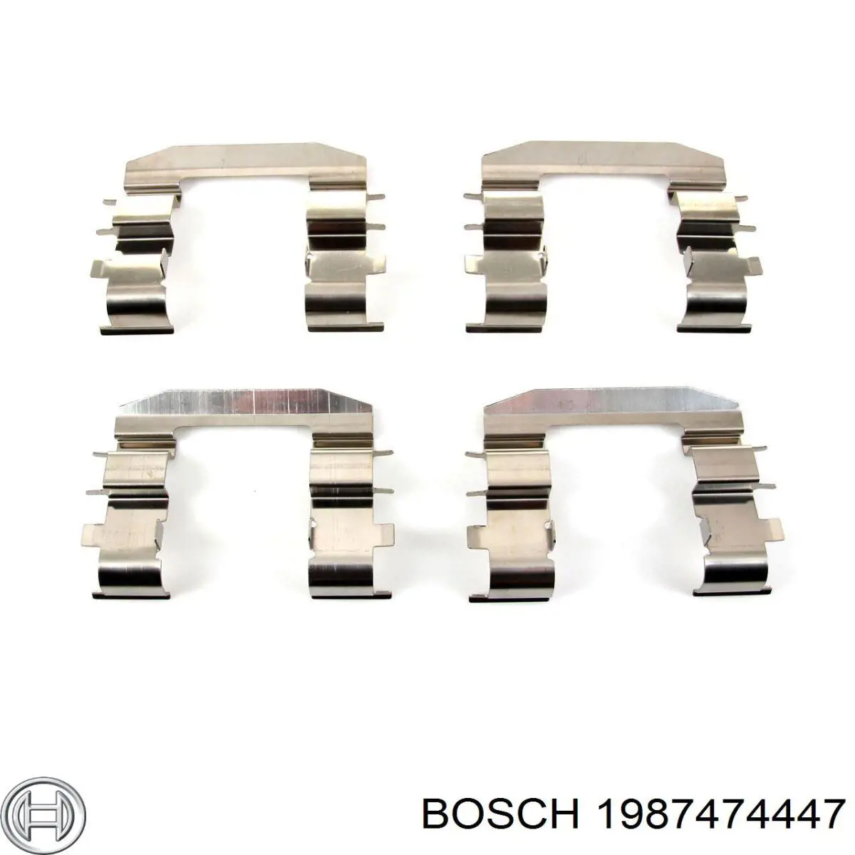 1987474447 Bosch Комплект пружинок крепления дисковых передних колодок