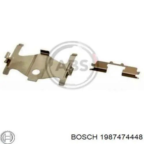 Купить 1987474448 Bosch Комплект пружинок крепления дисковых колодок задних