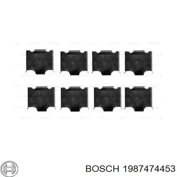 Комплект пружинок крепления дисковых колодок, передних Bosch 1987474453 цена, от 7.92 USD