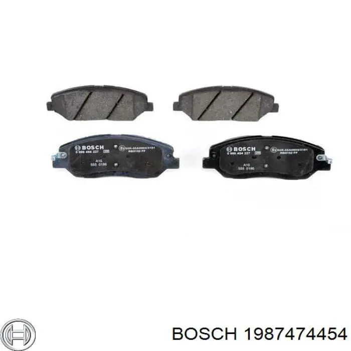 Комплект пружинок крепления дисковых колодок, передних Bosch 1987474454 цена, от 6.56 USD