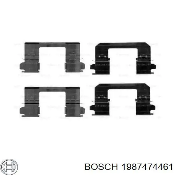 Conjunto De Muelles Almohadilla Discos Delanteros 1987474461 Bosch