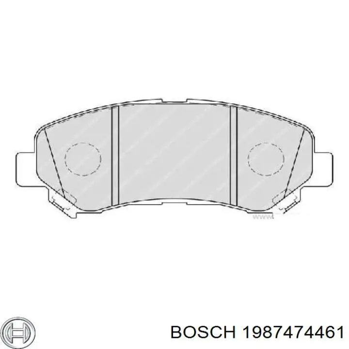 Комплект пружинок крепления дисковых колодок, передних Bosch 1987474461 цена, от 8.57 USD