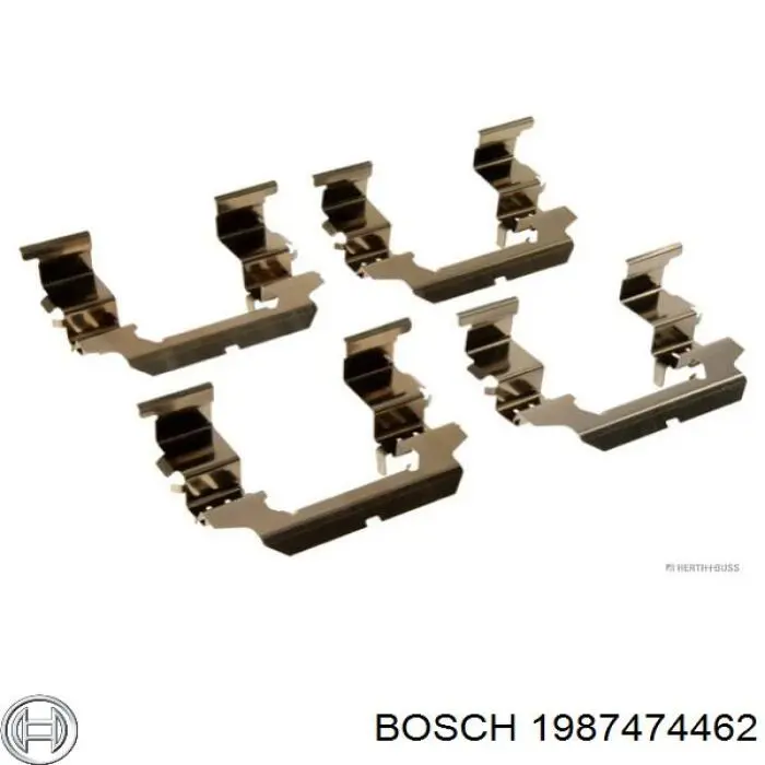 Купить 1987474462 Bosch Комплект пружинок крепления дисковых колодок передних