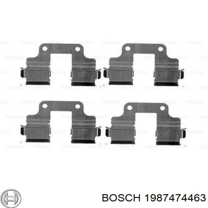 Conjunto De Muelles Almohadilla Discos Traseros 1987474463 Bosch