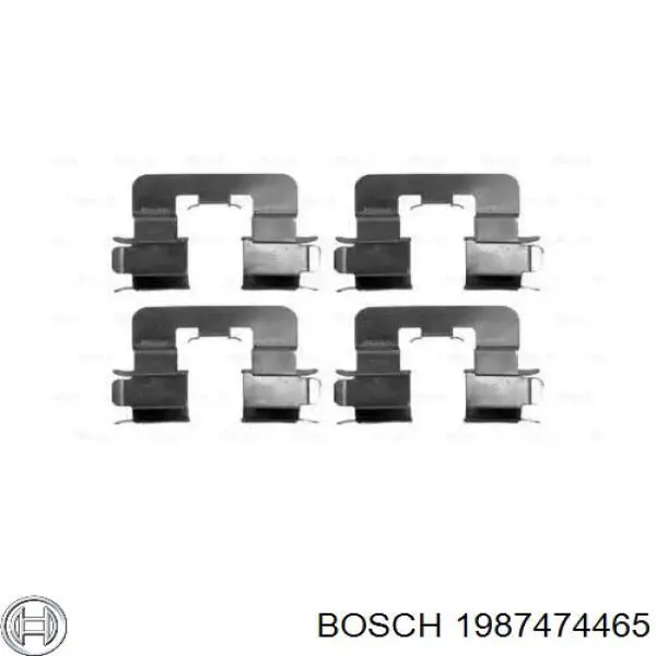Комплект пружинок крепления дисковых колодок задних Bosch 1987474465 цена, от 7.34 USD