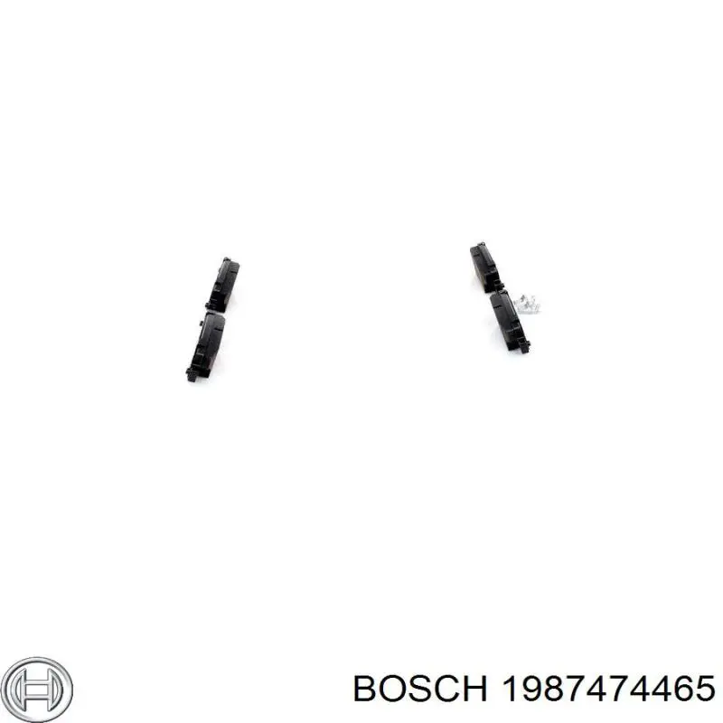 Комплект пружинок крепления задних дисковых колодок Bosch 1987474465