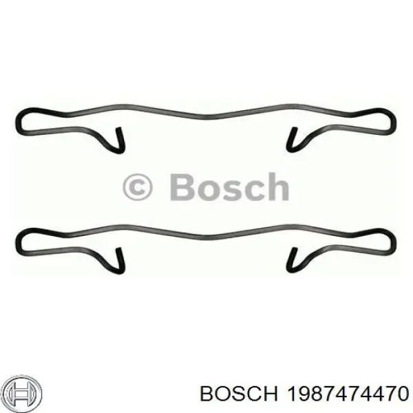 Комплект пружинок крепления дисковых колодок задних 1987474470 Bosch