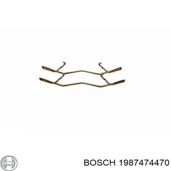 Купить 1987474470 Bosch Комплект пружинок крепления дисковых колодок задних