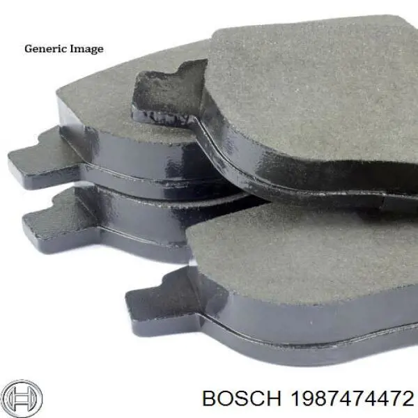 1987474472 Bosch Комплект пружинок крепления дисковых колодок, задних