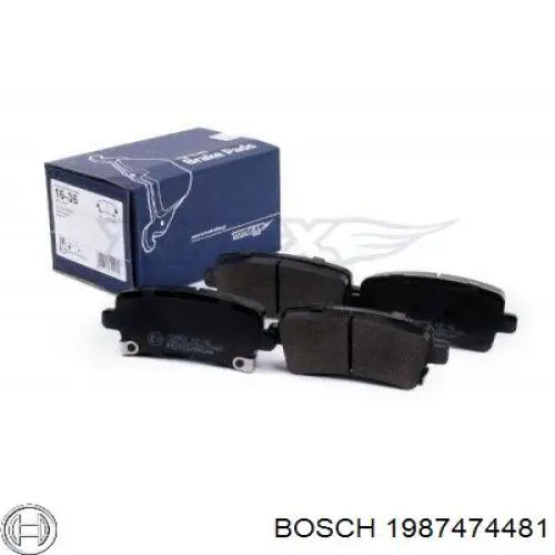 Ремкомплект тормозных колодок Bosch 1987474481 цена, от 6.27 USD