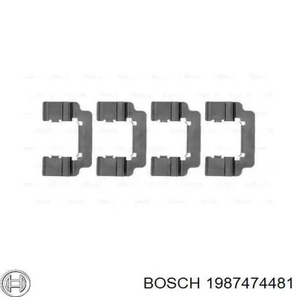 Ремкомплект тормозных колодок 1987474481 Bosch