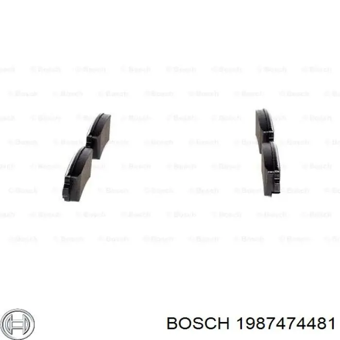 Ремкомплект тормозных колодок 1987474481 Bosch