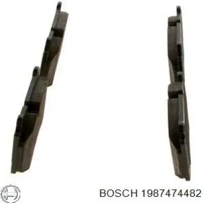 Купить 1987474482 Bosch Комплект пружинок крепления дисковых колодок передних