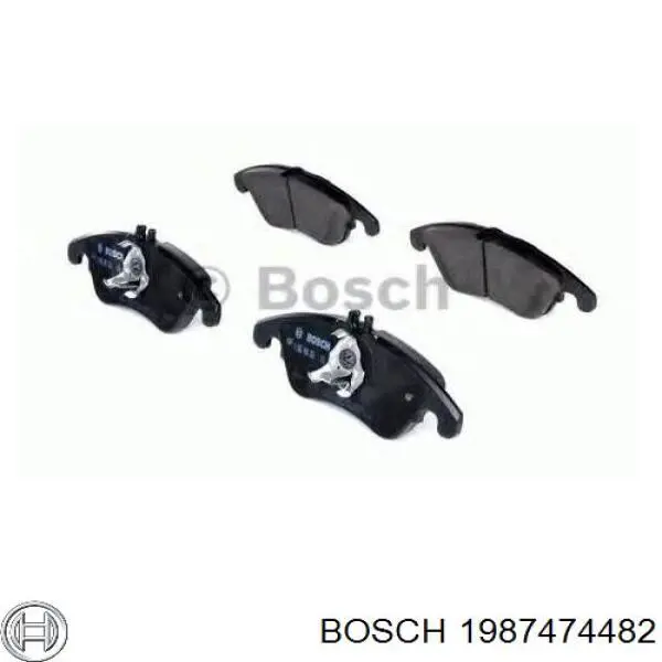 Комплект пружинок крепления дисковых колодок передних 1987474482 Bosch