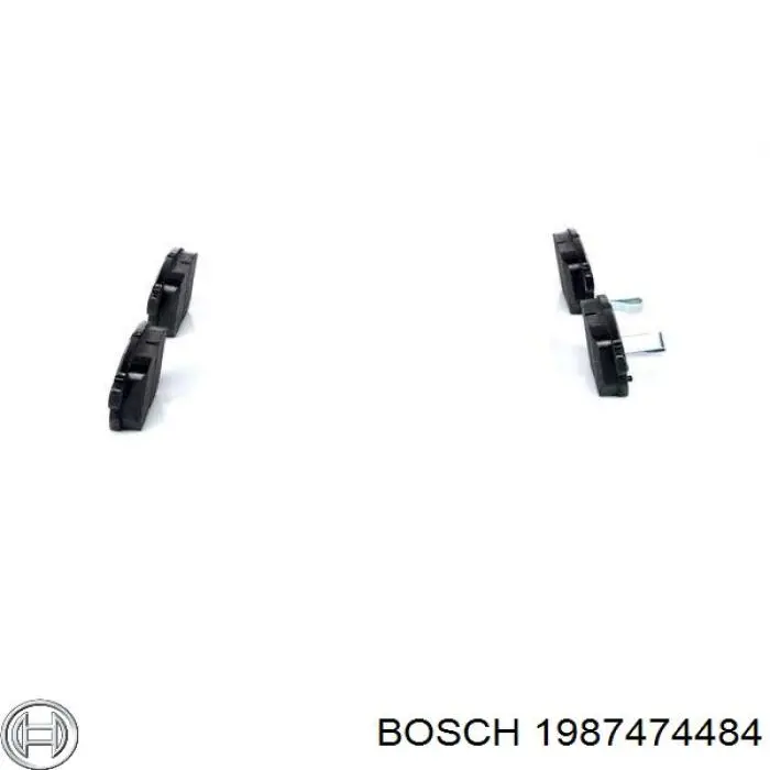 Купить 1987474484 Bosch Ремкомплект тормозных колодок