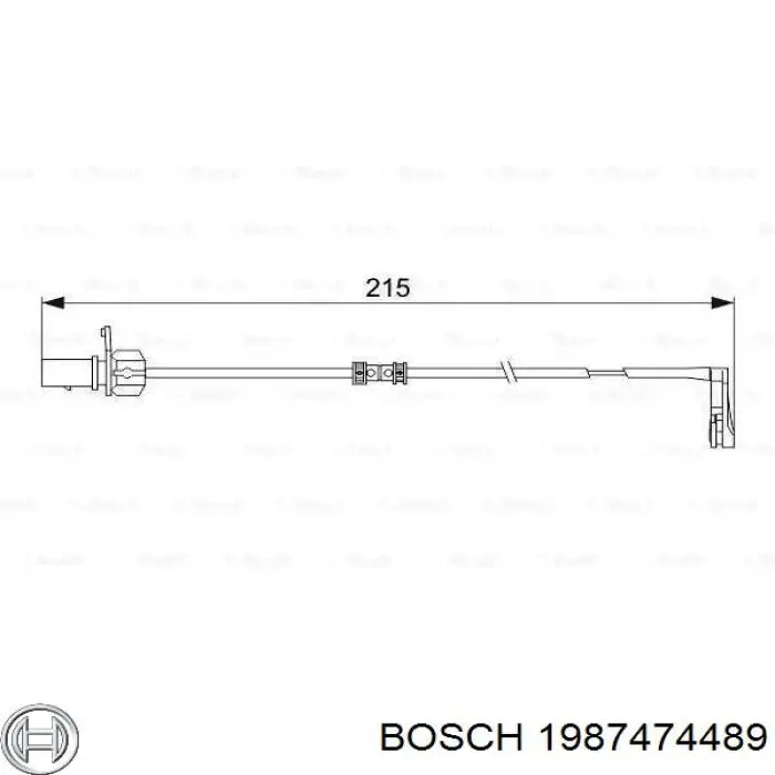 Датчик износа тормозных колодок задний 1987474489 Bosch