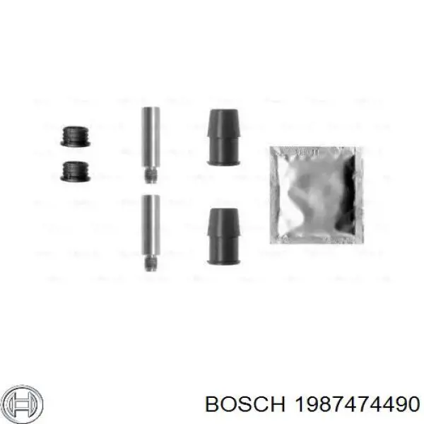 Ремкомплект суппорта тормозного переднего Bosch 1987474490