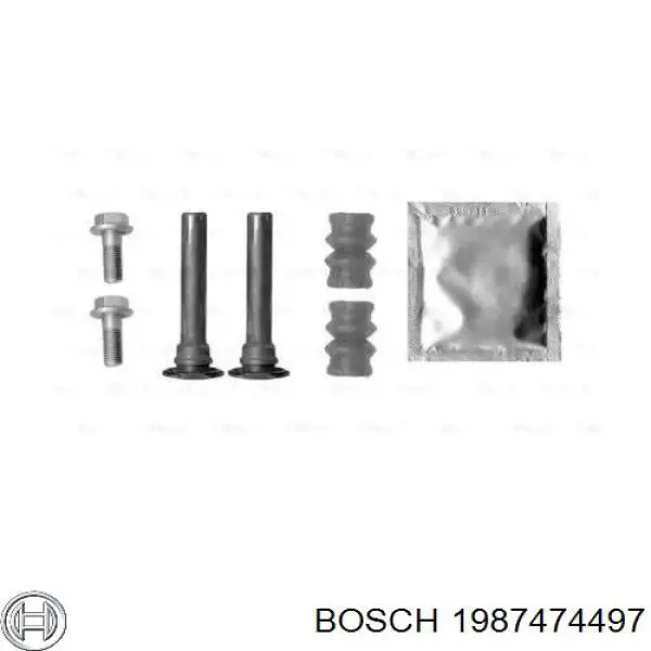1987474497 Bosch скоба тормозного суппорта переднего