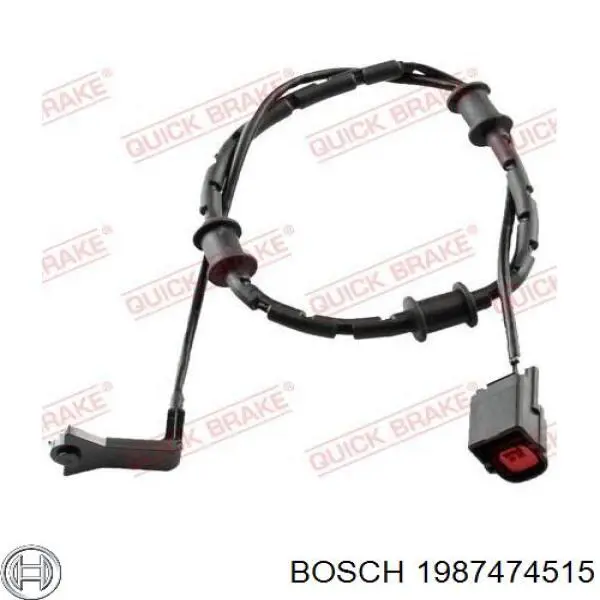 1987474515 Bosch датчик износа тормозных колодок задний