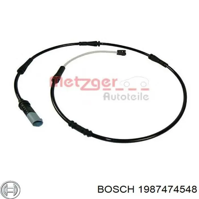 Датчик износа тормозных колодок, задний Bosch 1987474548 цена, от 11.96 USD