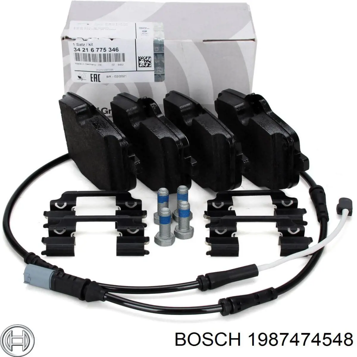 1987474548 Bosch  Датчик износа тормозных колодок задний