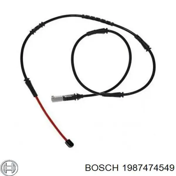 Contacto de aviso, desgaste de los frenos, trasero 1987474549 Bosch