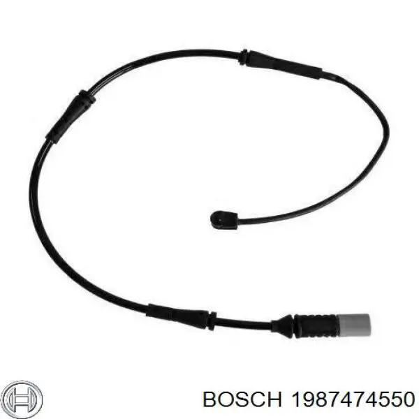 1987474550 Bosch sensor dianteiro de desgaste das sapatas do freio