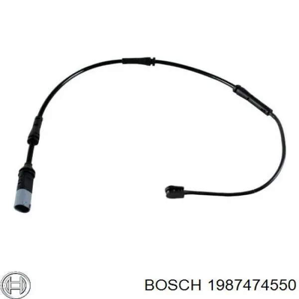 Contacto de aviso, desgaste de los frenos 1987474550 Bosch