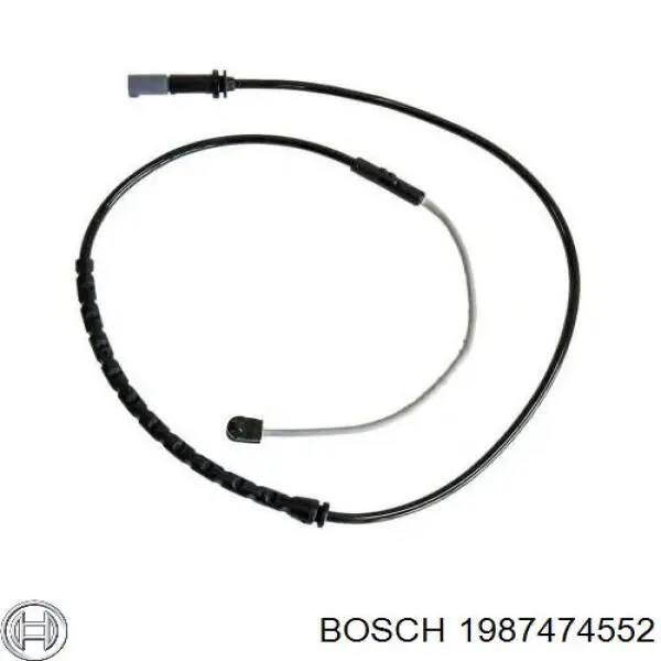 1987474552 Bosch sensor traseiro de desgaste das sapatas do freio