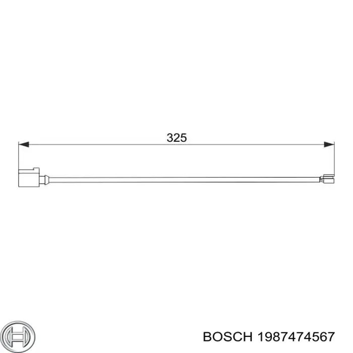 Купить 1987474567 Bosch Сенсор износа