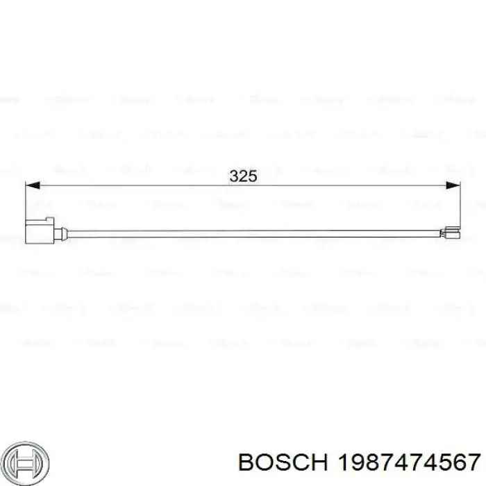 1987474567 Bosch датчик износа тормозных колодок передний