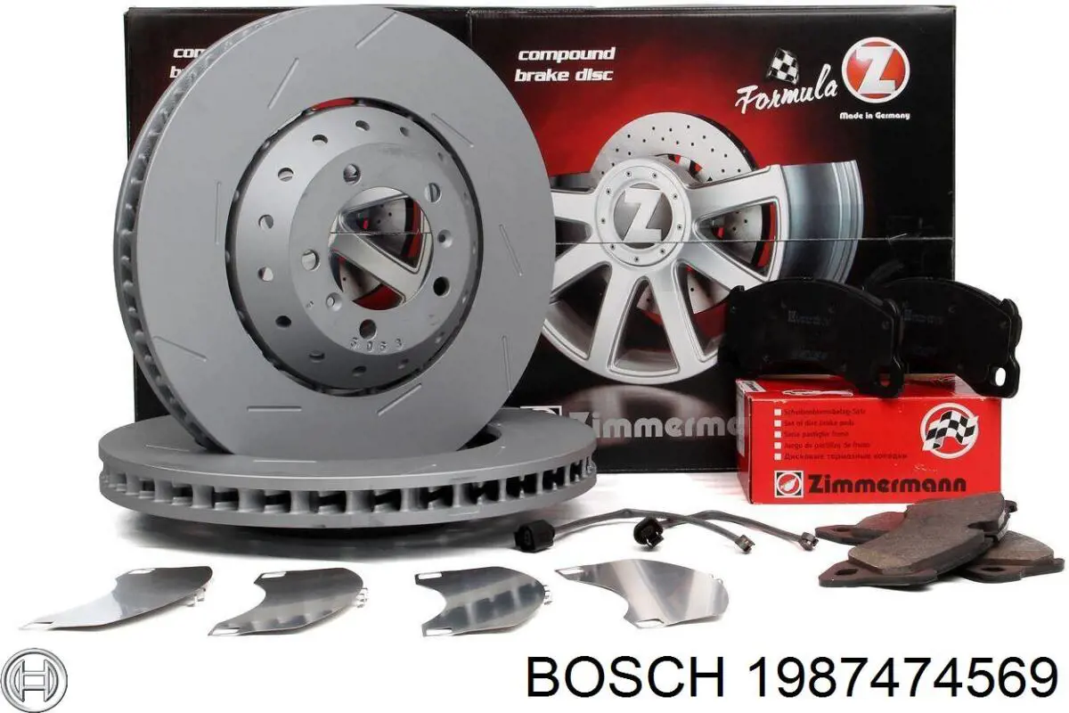 Купить 1987474569 Bosch Датчик износа тормозных колодок задний