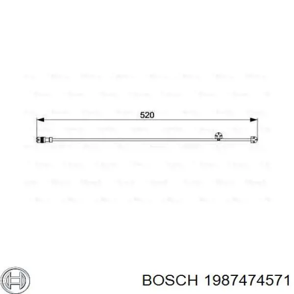1987474571 Bosch датчик износа тормозных колодок передний