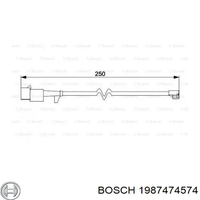 1987474574 Bosch Датчик износа тормозных колодок